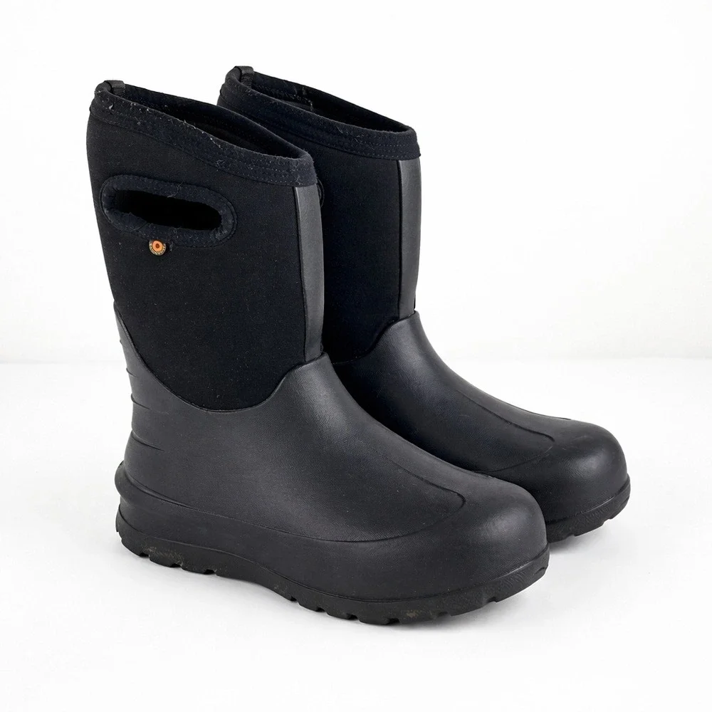 Bogs Kids Boys sz‎ 2 Black Waterproof Insulated Boots Snow Rain Mud Gorpcore